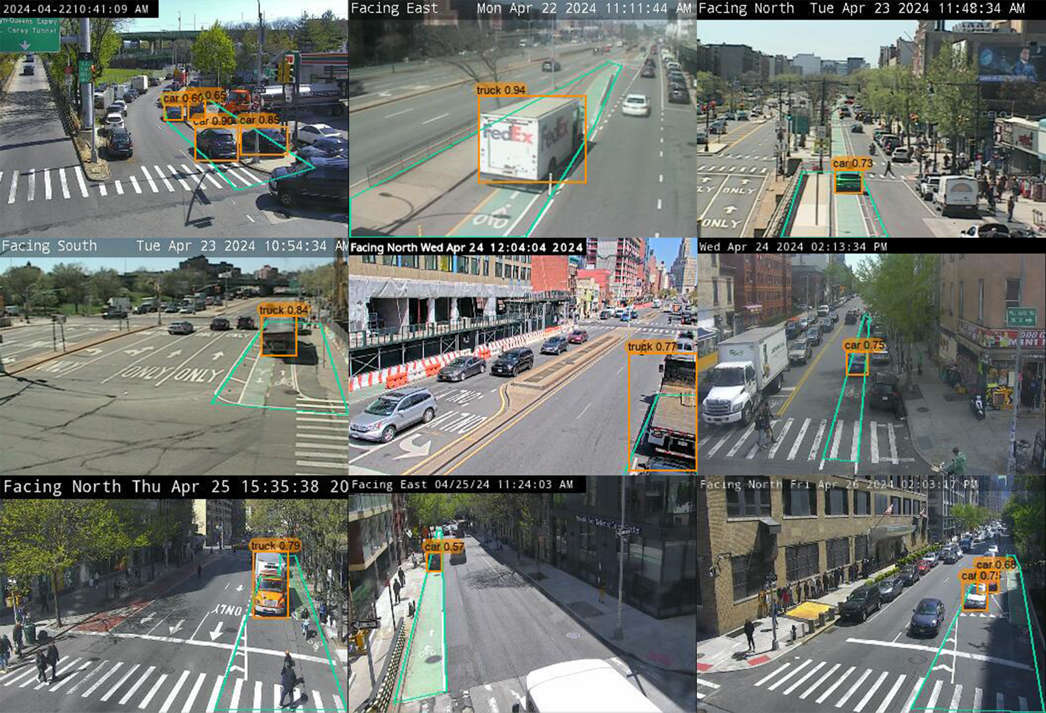 example images from the object detection model